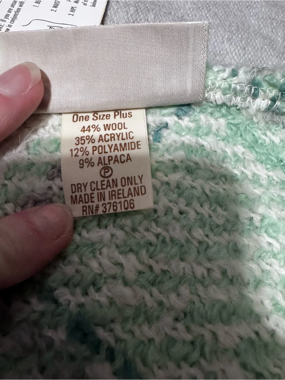 Soft Plaid Fringe Wrap Scarf - Mint Green